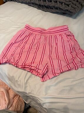 Pink Striped Women’s Lounge Shorts